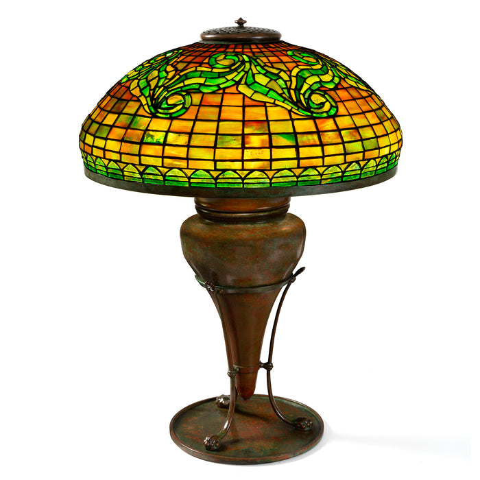 Macklowe Gallery Tiffany Studios New York "Tyler" Table Lamp