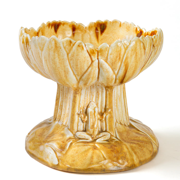 Louis Comfort Tiffany "Water Lilies and Frogs" Coupe