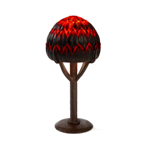 Macklowe Gallery Gabriel Argy-Rousseau "Arbres" Pâte de verre Table Lamp