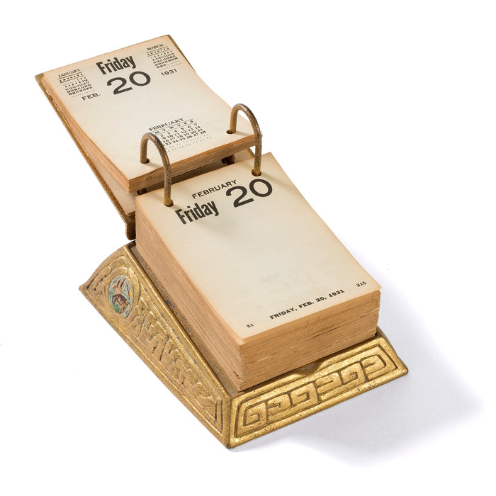 Macklowe Gallery Tiffany Studios New York "Zodiac" Desk Calendar