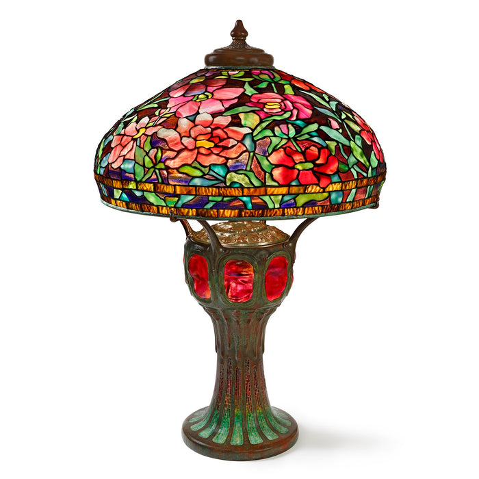 Macklowe Gallery Tiffany Studios New York "Peony" Table Lamp