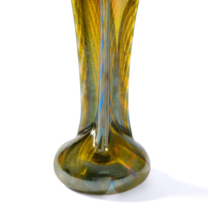 Macklowe Gallery Tiffany Studios New York "Pulled Feather" Vase