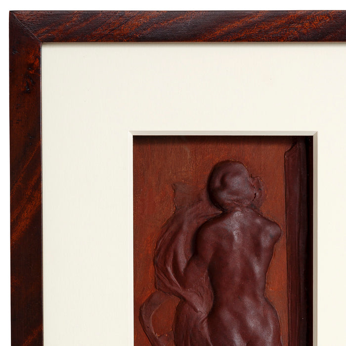 Macklowe Gallery François-Rupert Carabin "Nude Woman with Chair" Wax Plaque