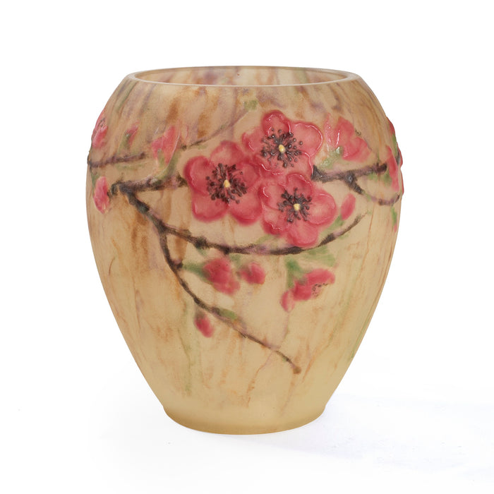 Macklowe Gallery Gabriel Argy-Rousseau "Peach Blossom" Cameo Glass Vase