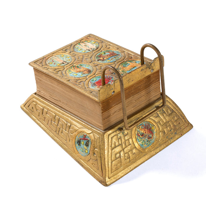 Macklowe Gallery Tiffany Studios New York "Zodiac" Desk Calendar