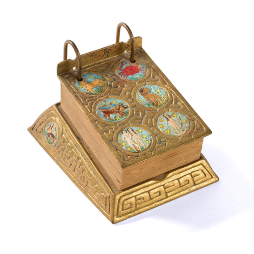 Macklowe Gallery Tiffany Studios New York "Zodiac" Desk Calendar