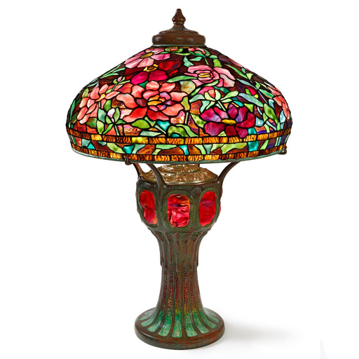 Macklowe Gallery Tiffany Studios New York "Peony" Table Lamp