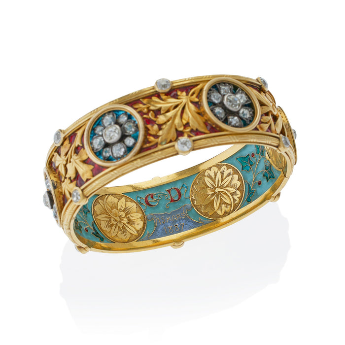 Chinese Copper Alloy Cloisonne Star Floral Bangles Bracelet With Carved  Carving Elegant Womens Jewelry Accessory And Gift From Chinesesilk, $8.45 |  DHgate.Com