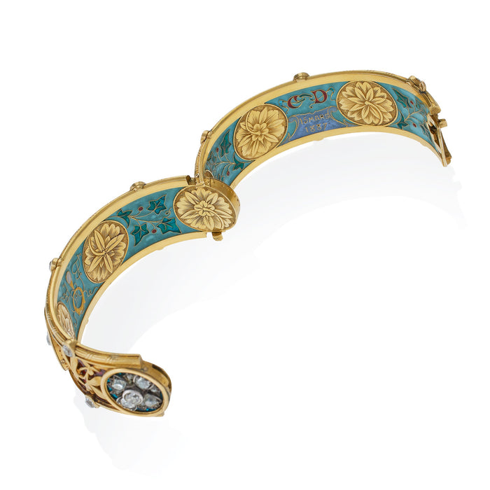 Light and Dark Blue Enamel Bangle – KESYA JAIPUR