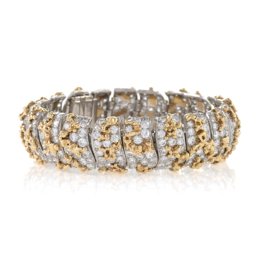 Macklowe Gallery William Ruser Gold and Diamond Bracelet