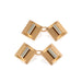 Macklowe Gallery Gold and Platinum Geometric Cuff Links