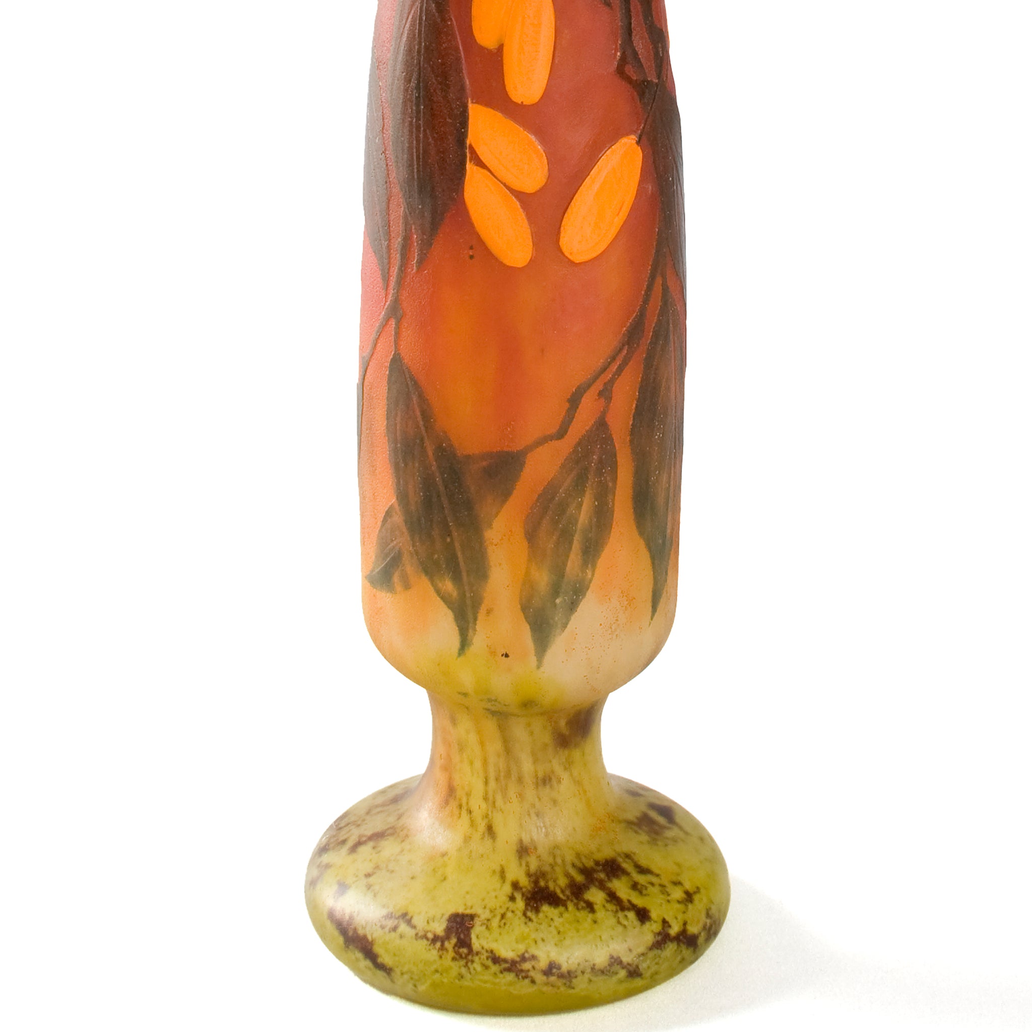 置物 DAUM NANCY Macklowe Gallery | Daum Nancy Wheel-Carved Cameo Glass Vase