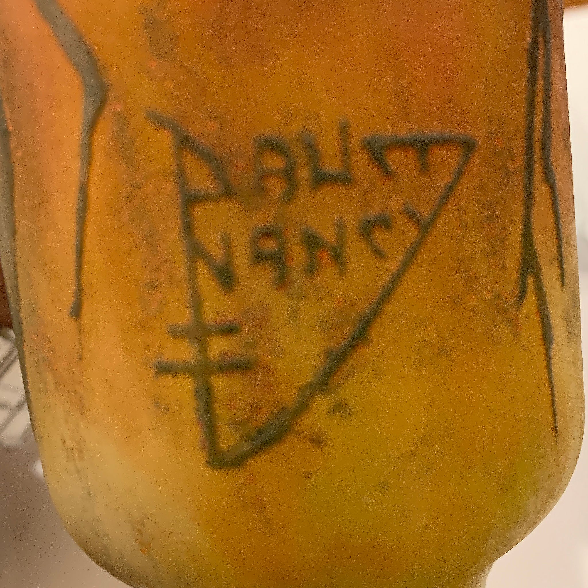 Macklowe Gallery | Daum Nancy Wheel-Carved Cameo Glass Vase