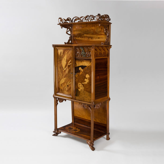 Macklowe Gallery Émile Gallé "Grenouilles" Fruitwood Cabinet