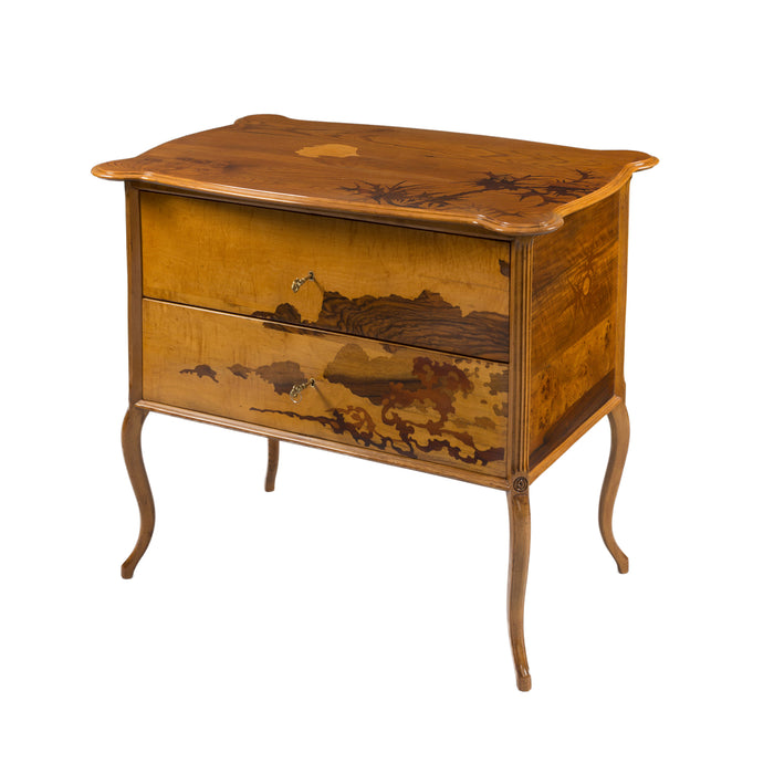Macklowe Gallery Émile Gallé "Tale of Genji" Chest of Drawers