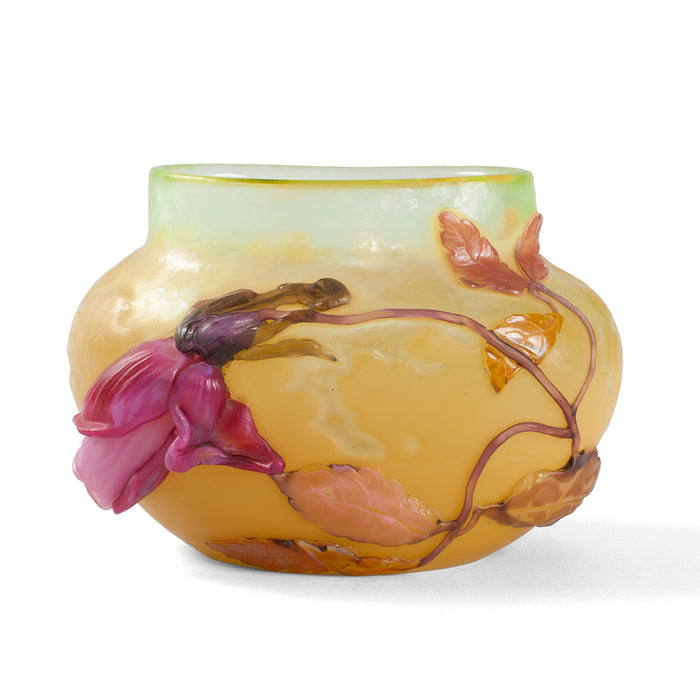 Émile Gallé "Rose de France" Glass Vase