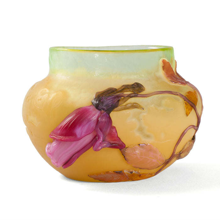 Émile Gallé "Rose de France" Glass Vase
