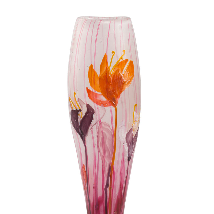 Émile Gallé Glass Marquetry "Crocus" Vase