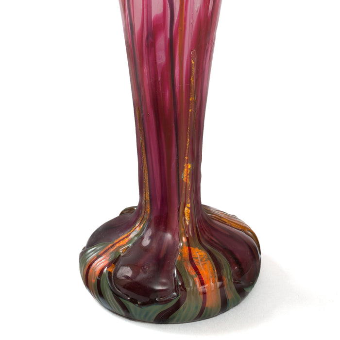 Émile Gallé Glass Marquetry "Crocus" Vase