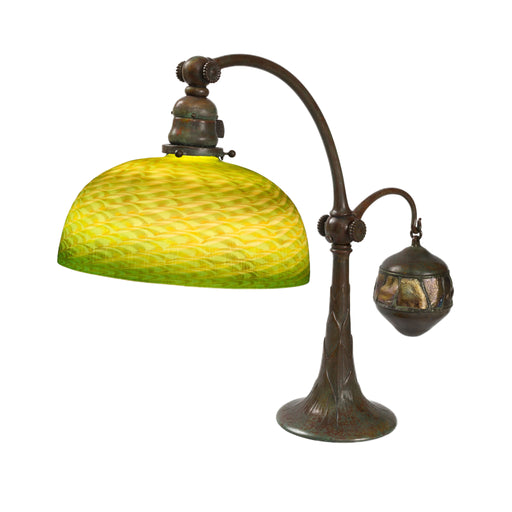 Macklowe Gallery Tiffany Studios New York "Counterbalance Damascene" Desk Lamp