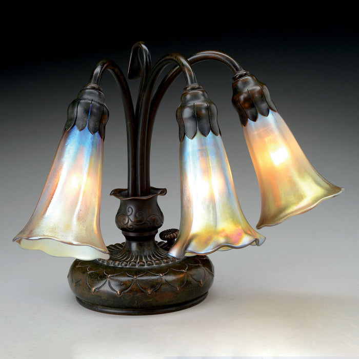 Macklowe Gallery Tiffany Studios New York "Three Light Lily" Desk Lamp