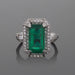 Macklowe Gallery Colombian Emerald and Diamond Ring