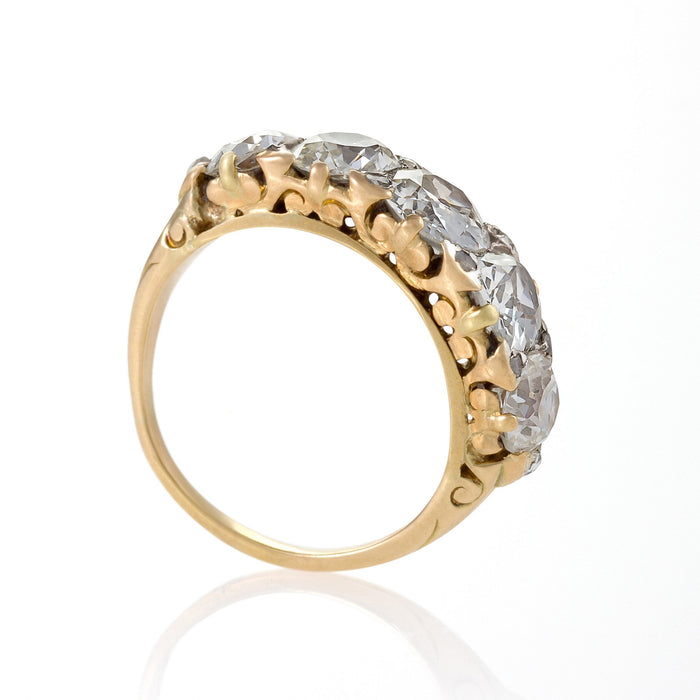 Macklowe Gallery Five-Stone Diamond Ring