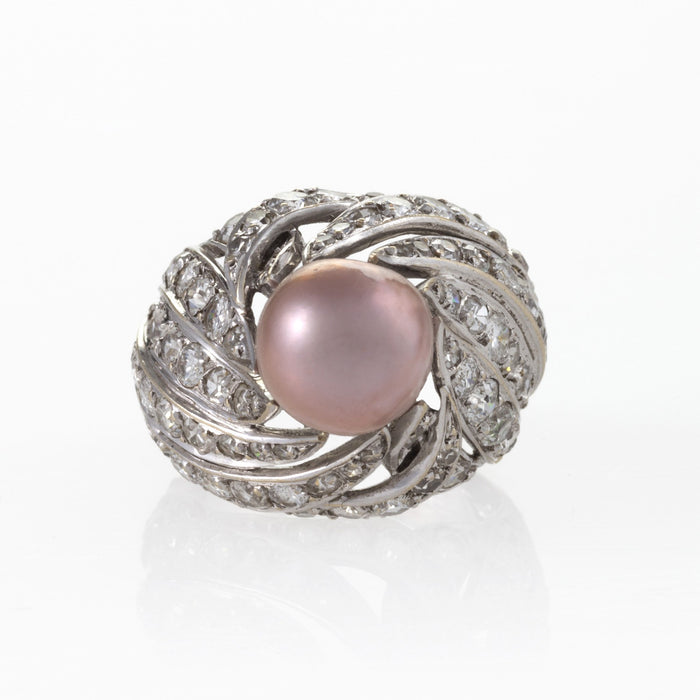 Nature-Inspired Pearl Ring | Gold & Silver Handcrafted – Punctum Jewellery  Workshop