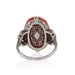 Macklowe Gallery Red Coral and Diamond Ring