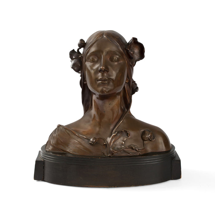 Macklowe Gallery Josef Öfner Bronze Bust of Ophelia